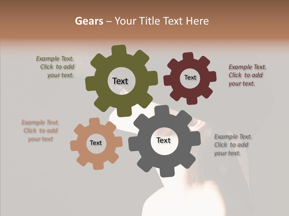 Attractive Girl Beautiful PowerPoint Template