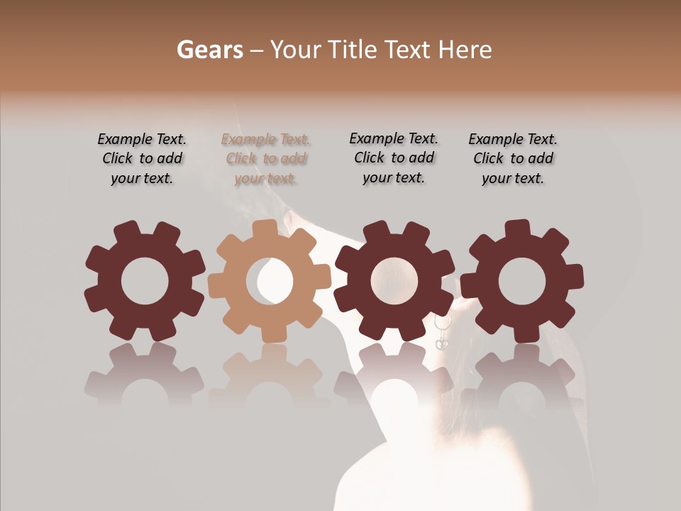 Attractive Girl Beautiful PowerPoint Template