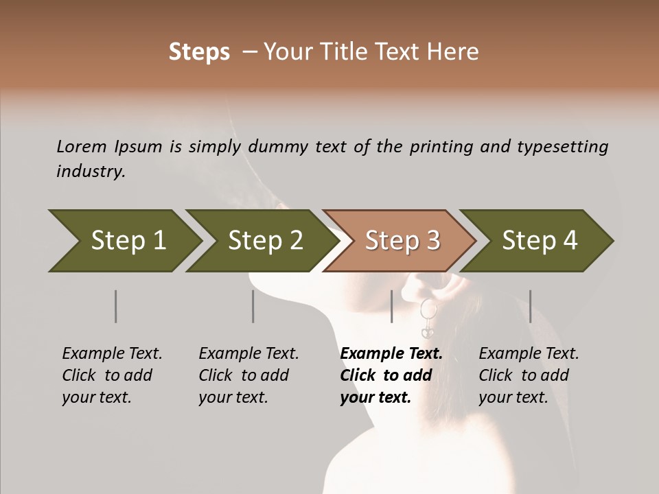 Attractive Girl Beautiful PowerPoint Template