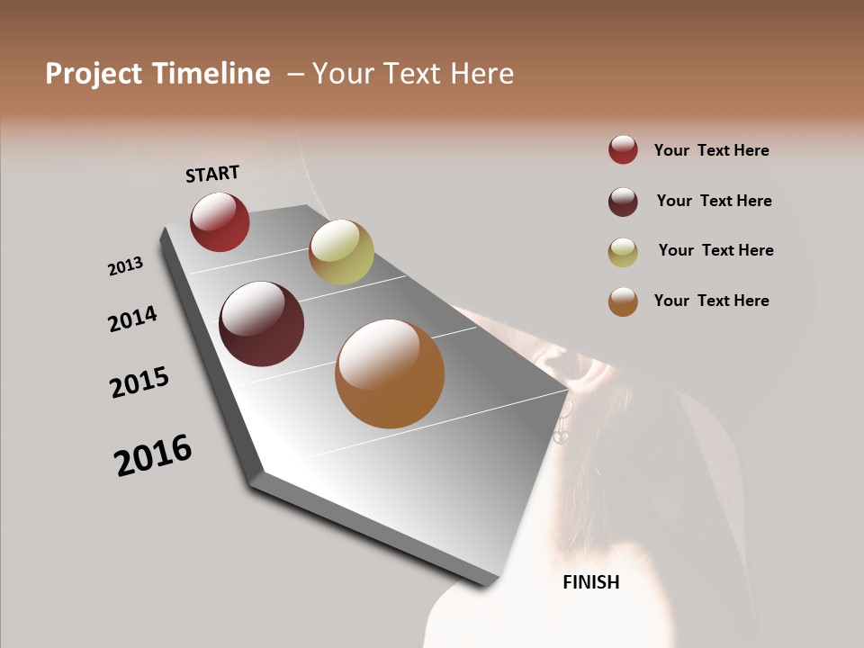 Attractive Girl Beautiful PowerPoint Template