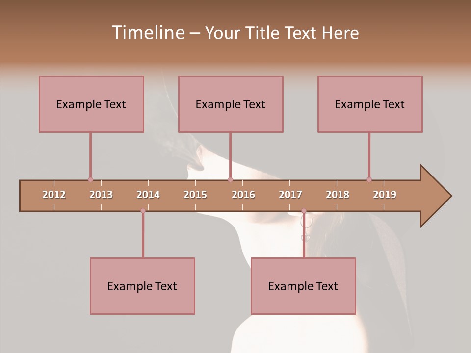 Attractive Girl Beautiful PowerPoint Template