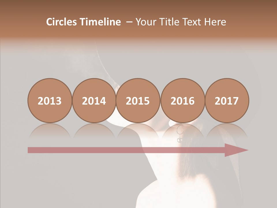 Attractive Girl Beautiful PowerPoint Template