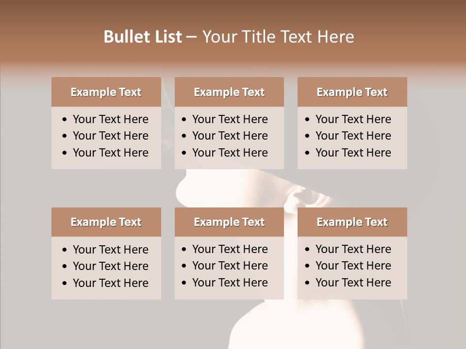 Attractive Girl Beautiful PowerPoint Template