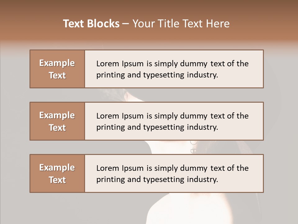 Attractive Girl Beautiful PowerPoint Template