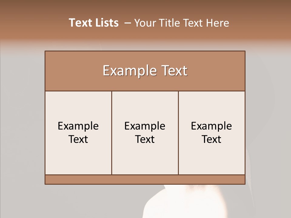 Attractive Girl Beautiful PowerPoint Template