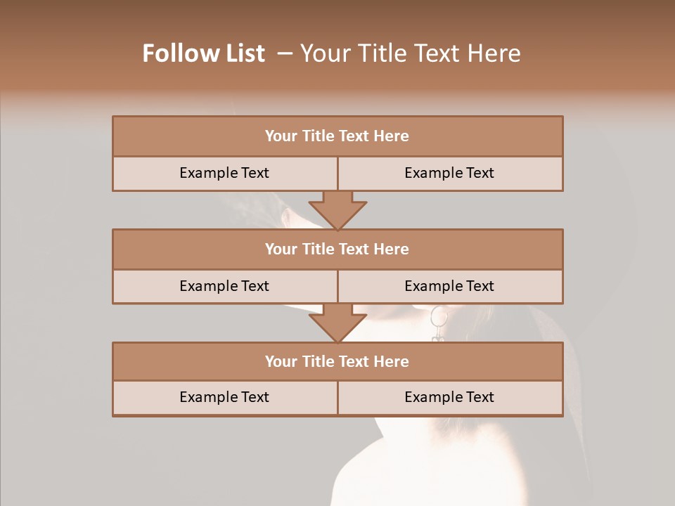 Attractive Girl Beautiful PowerPoint Template