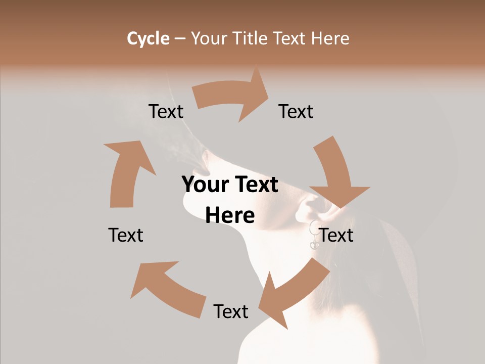 Attractive Girl Beautiful PowerPoint Template