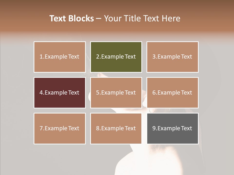 Attractive Girl Beautiful PowerPoint Template