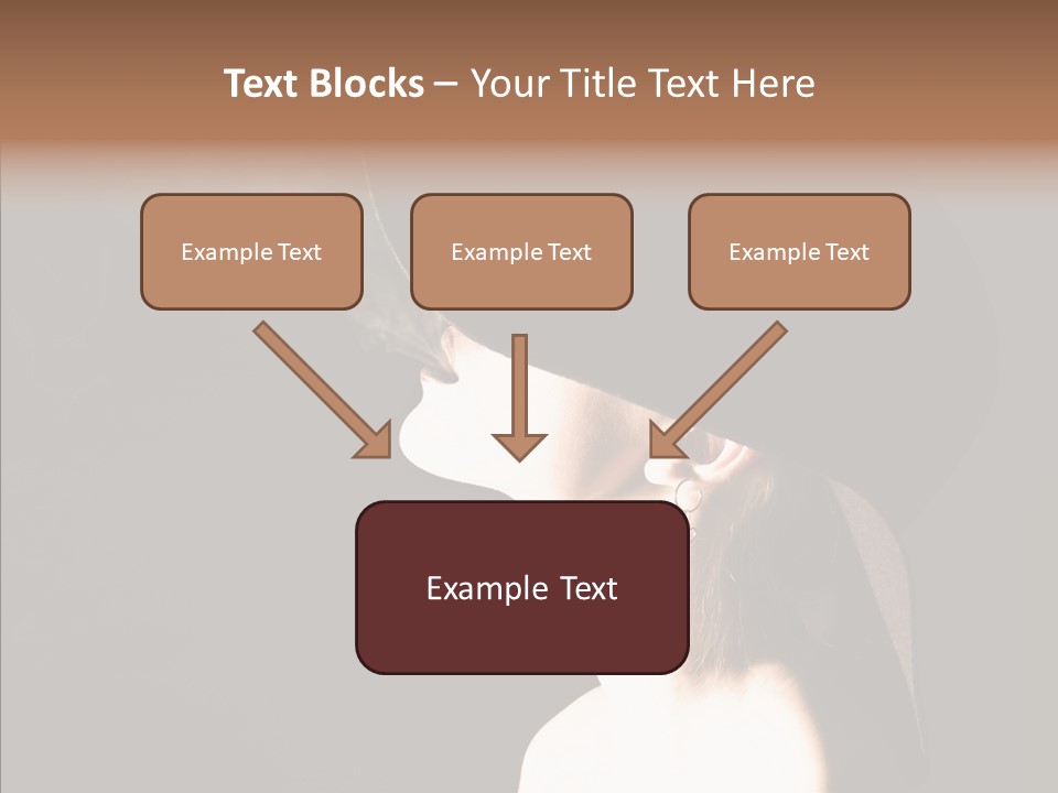 Attractive Girl Beautiful PowerPoint Template