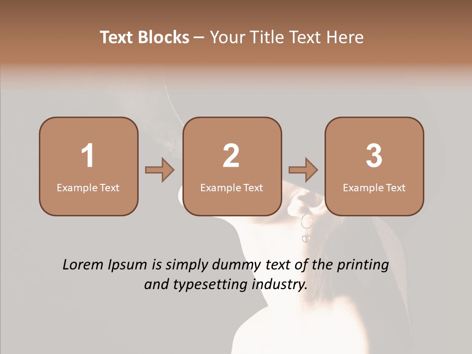 Attractive Girl Beautiful PowerPoint Template