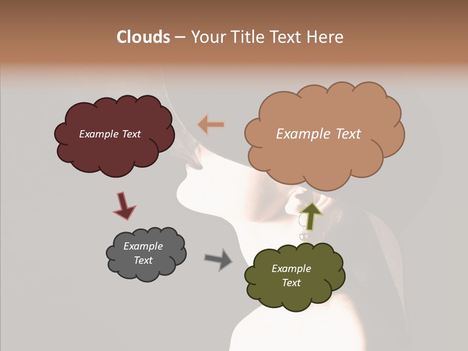 Attractive Girl Beautiful PowerPoint Template