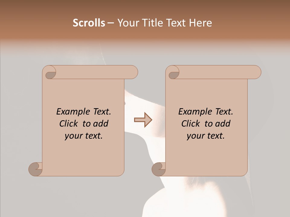 Attractive Girl Beautiful PowerPoint Template