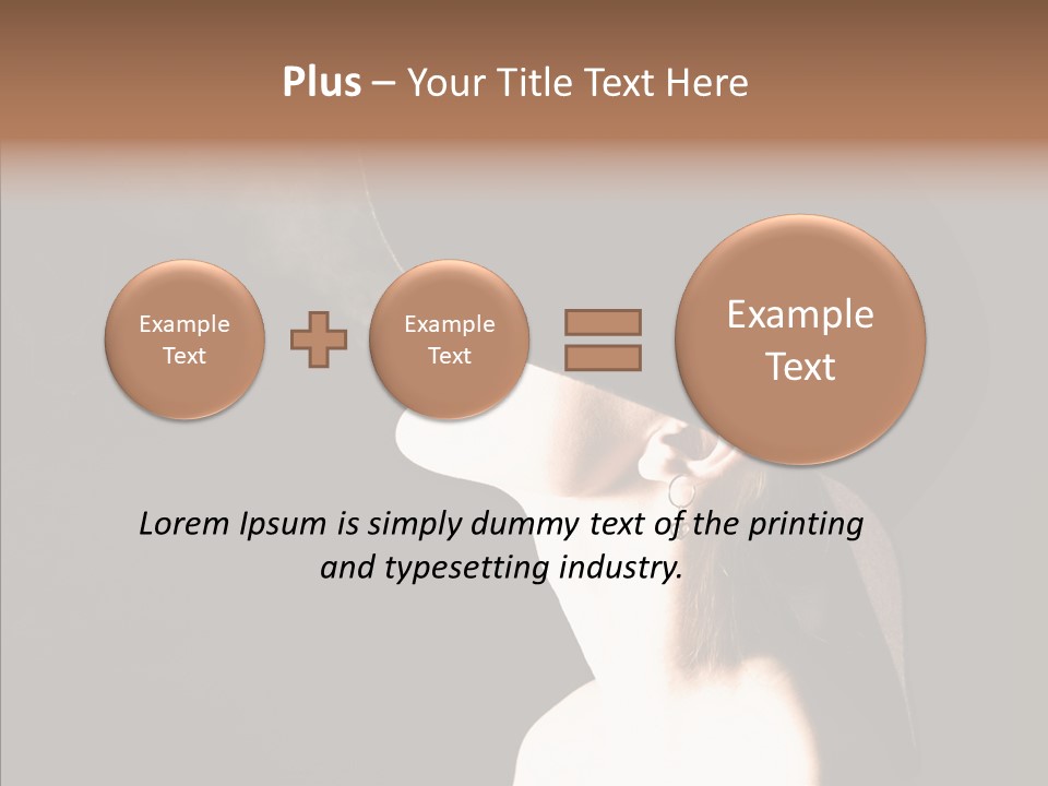 Attractive Girl Beautiful PowerPoint Template