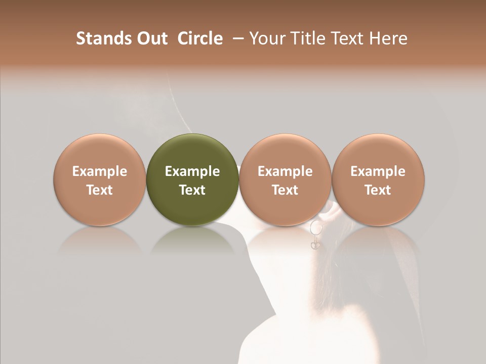 Attractive Girl Beautiful PowerPoint Template