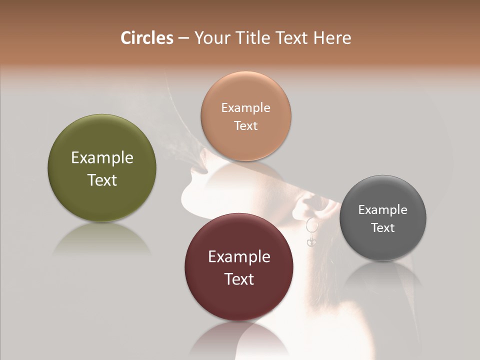 Attractive Girl Beautiful PowerPoint Template