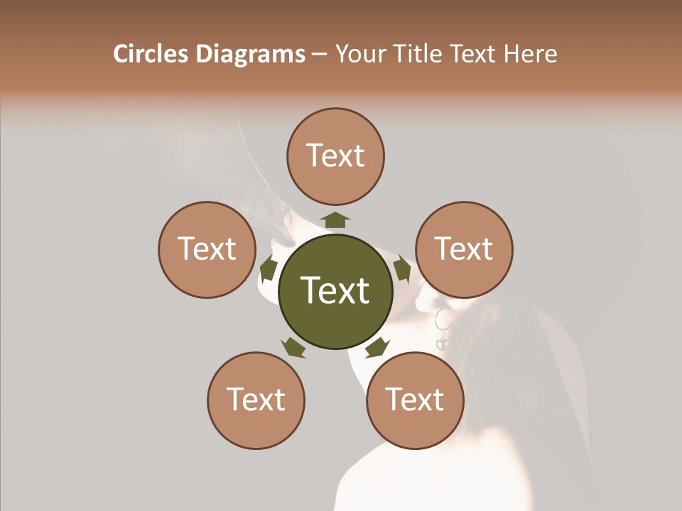 Attractive Girl Beautiful PowerPoint Template