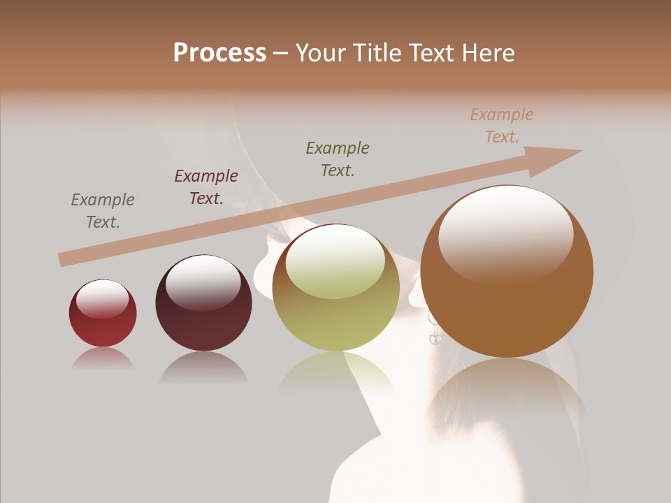 Attractive Girl Beautiful PowerPoint Template