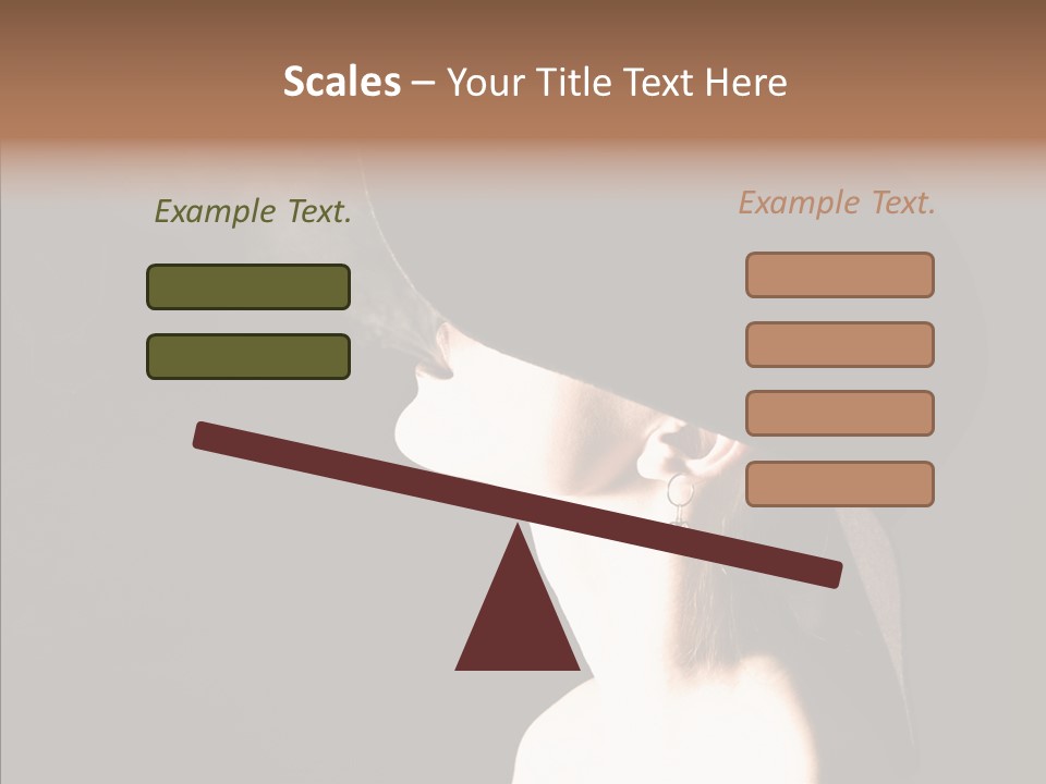 Attractive Girl Beautiful PowerPoint Template