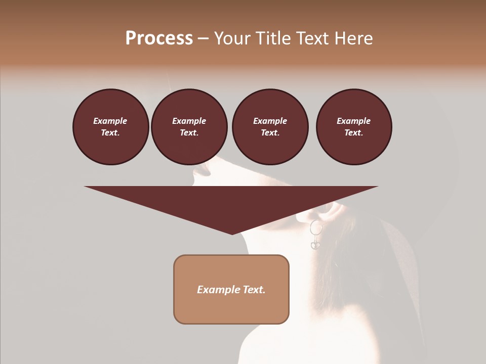 Attractive Girl Beautiful PowerPoint Template