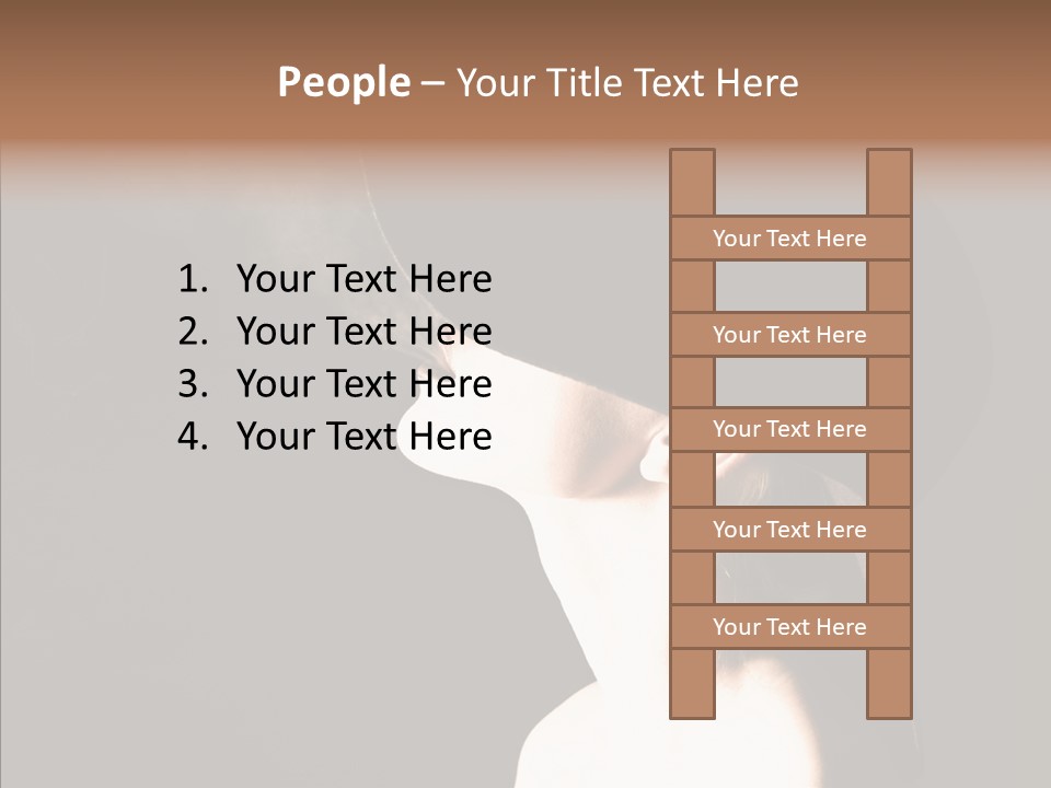 Attractive Girl Beautiful PowerPoint Template