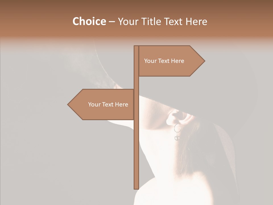 Attractive Girl Beautiful PowerPoint Template