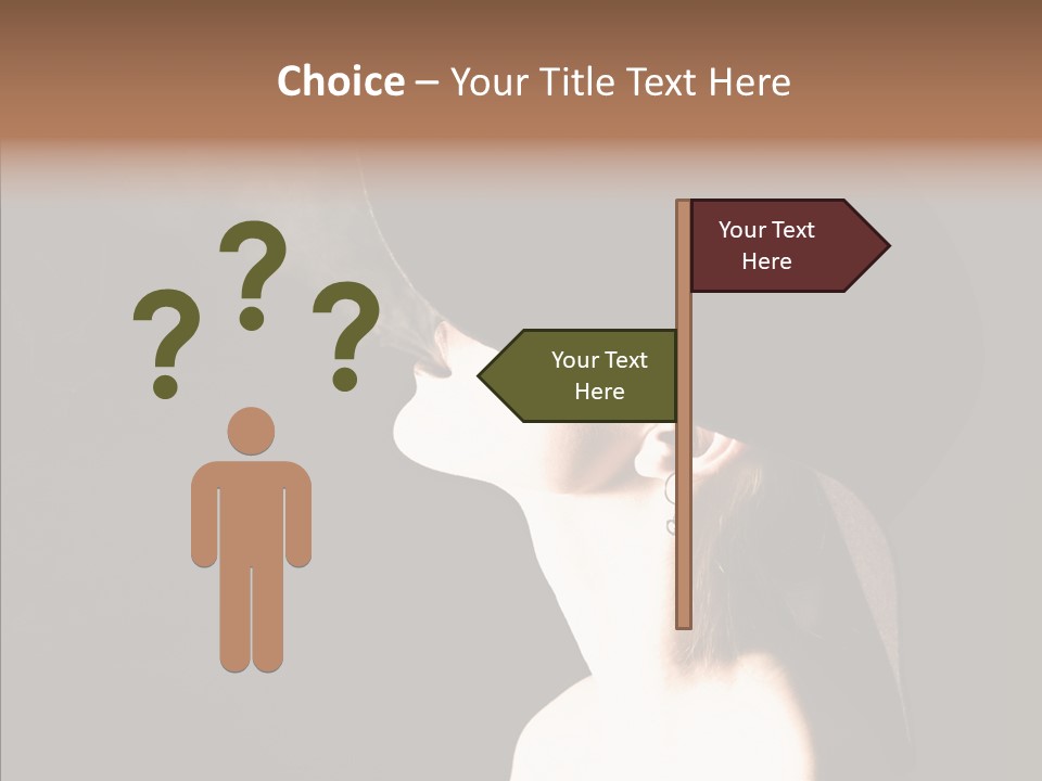 Attractive Girl Beautiful PowerPoint Template