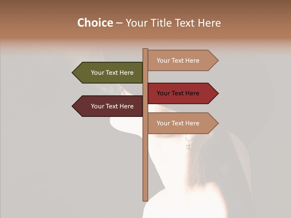 Attractive Girl Beautiful PowerPoint Template