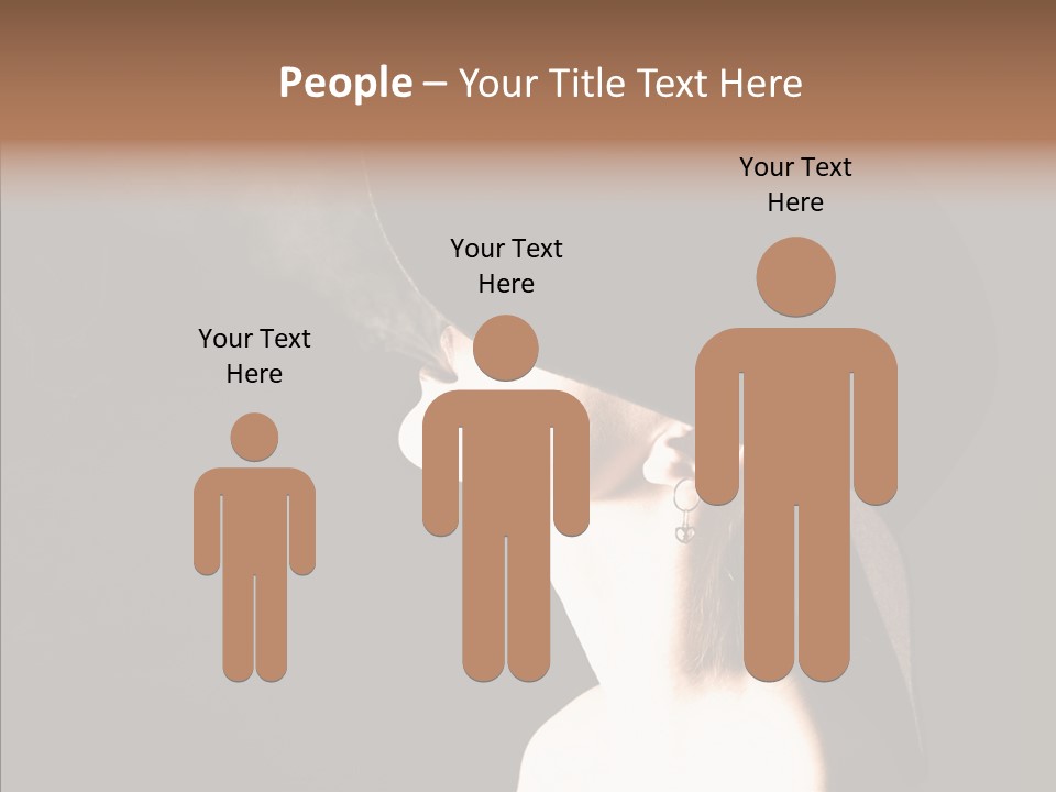 Attractive Girl Beautiful PowerPoint Template