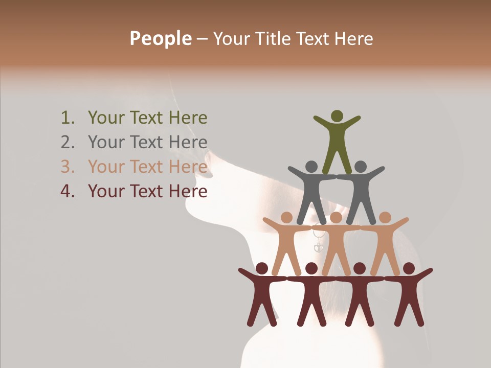 Attractive Girl Beautiful PowerPoint Template