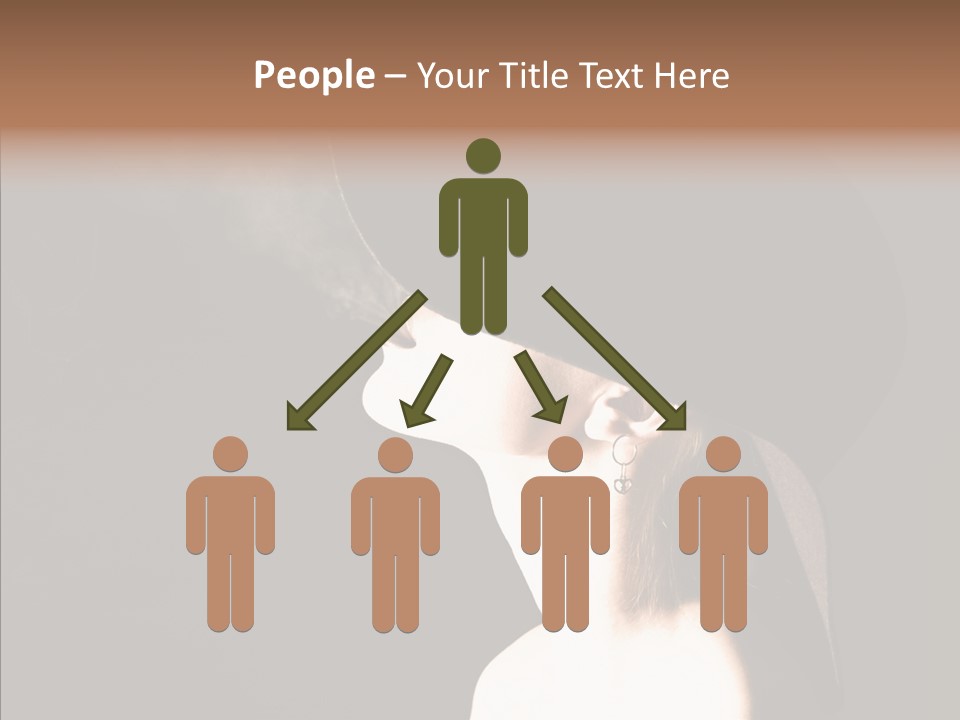 Attractive Girl Beautiful PowerPoint Template