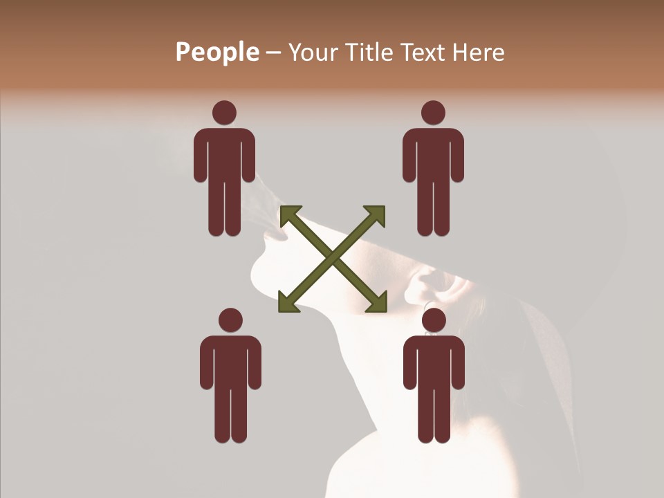 Attractive Girl Beautiful PowerPoint Template