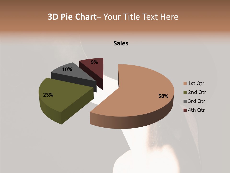 Attractive Girl Beautiful PowerPoint Template