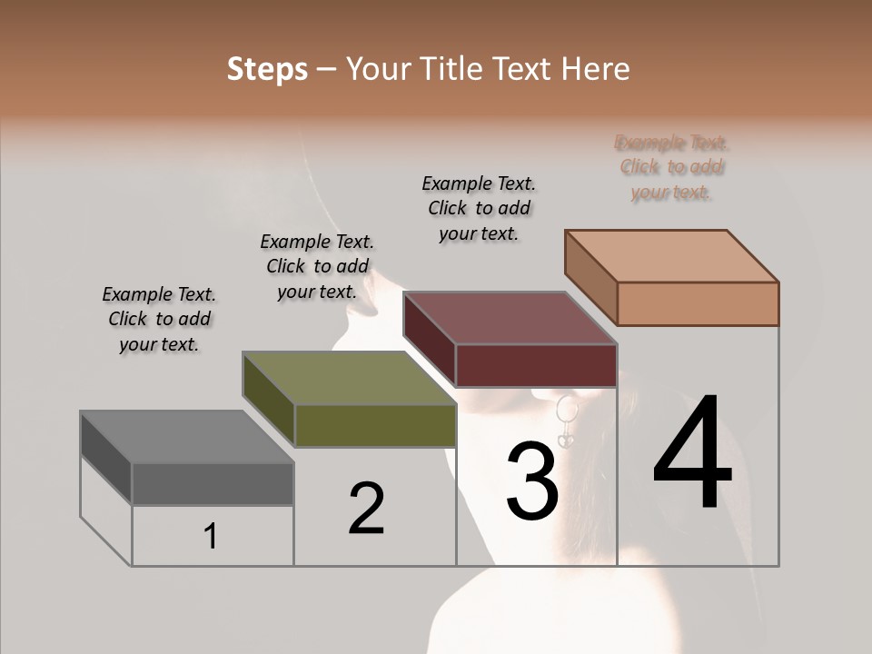 Attractive Girl Beautiful PowerPoint Template