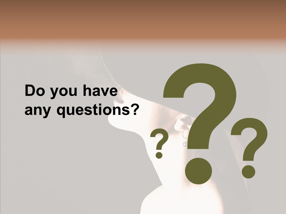 Attractive Girl Beautiful PowerPoint Template