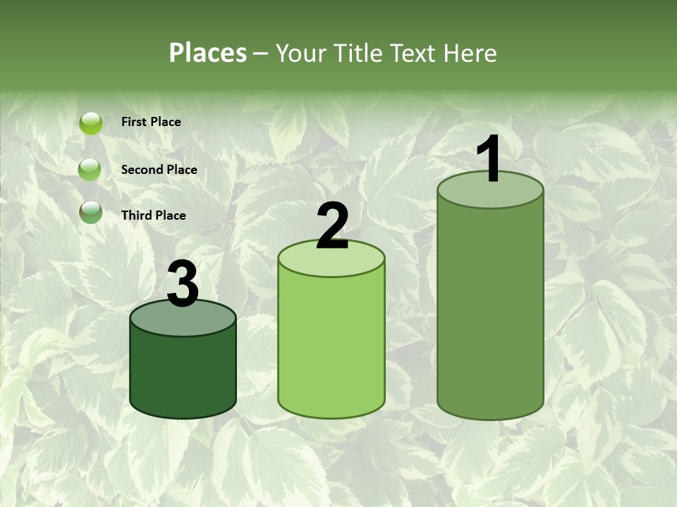 Many Leaf Green PowerPoint Template