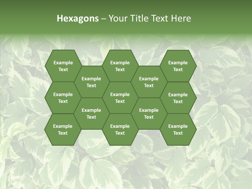 Many Leaf Green PowerPoint Template