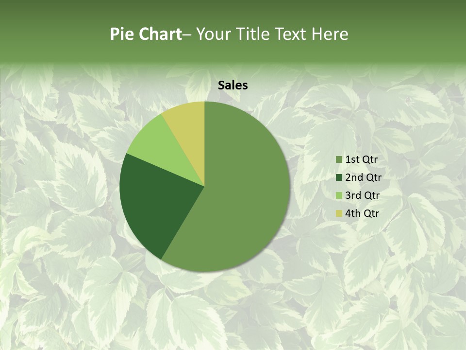 Many Leaf Green PowerPoint Template