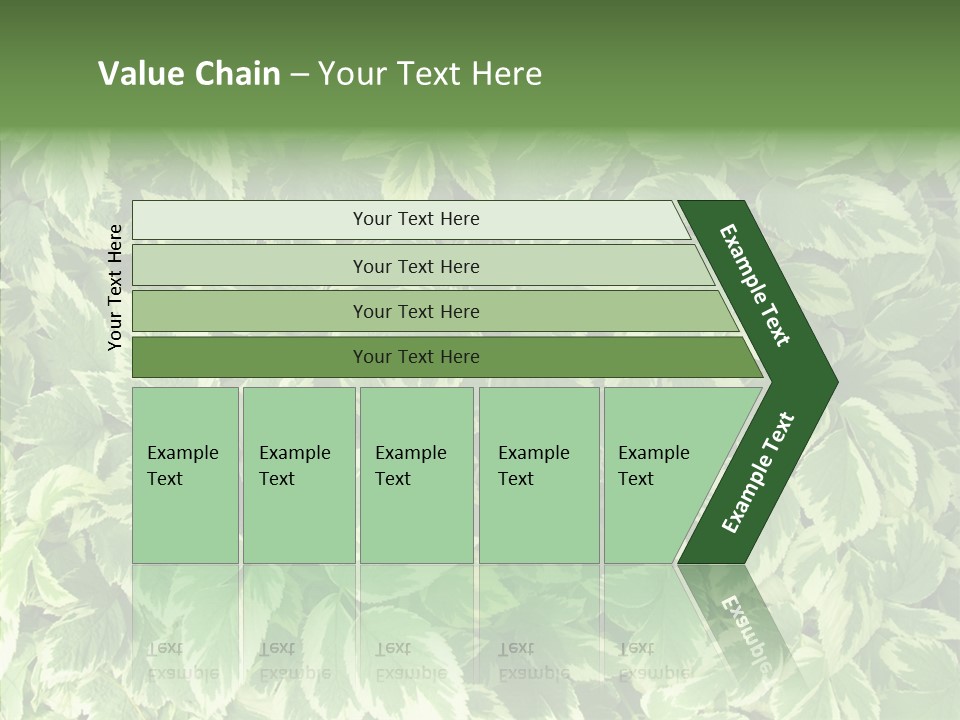 Many Leaf Green PowerPoint Template