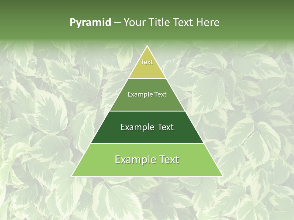 Many Leaf Green PowerPoint Template