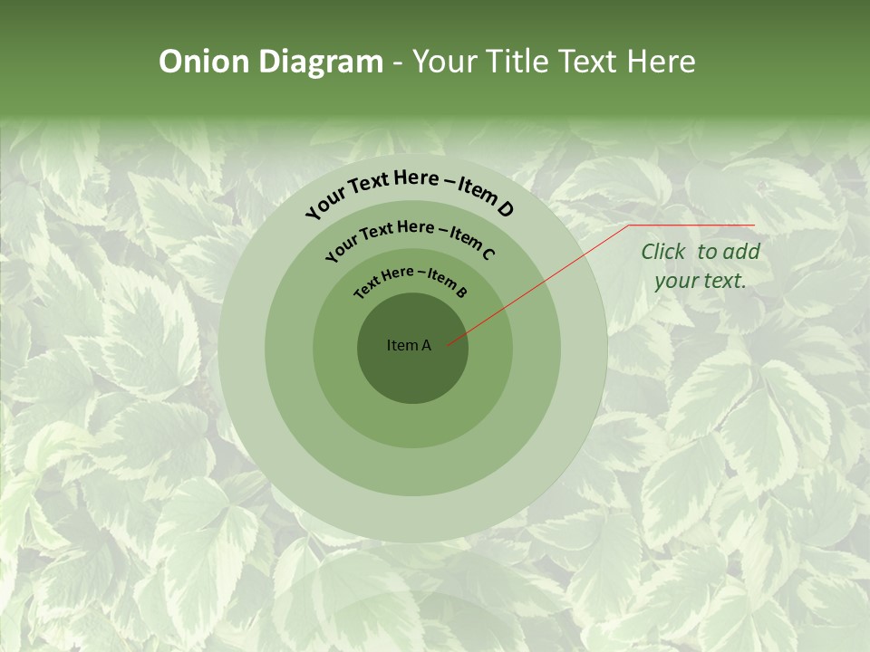 Many Leaf Green PowerPoint Template