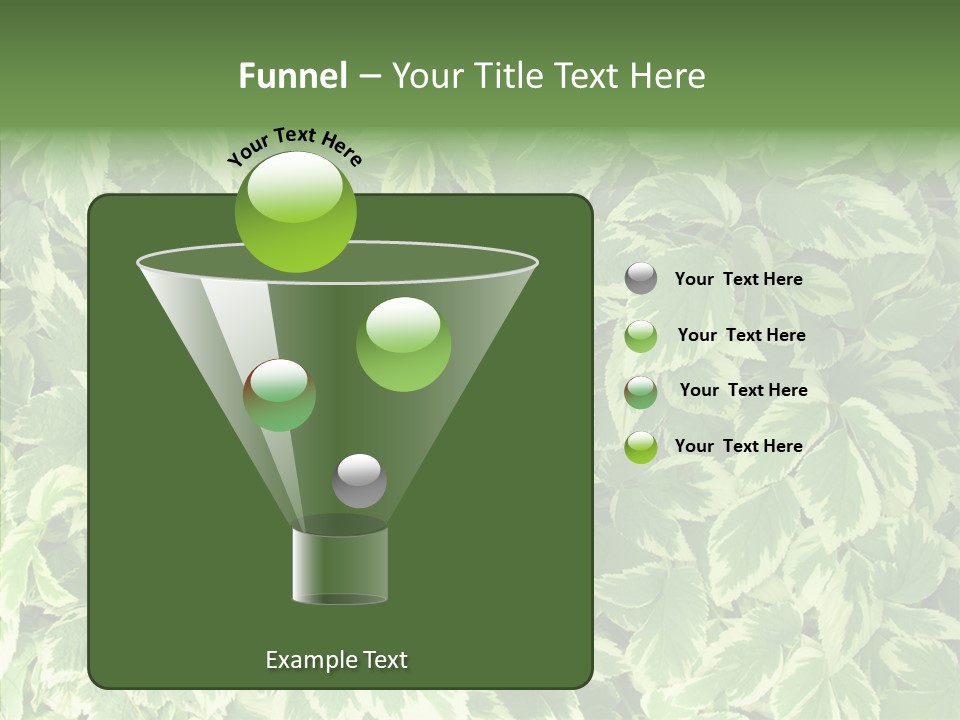 Many Leaf Green PowerPoint Template