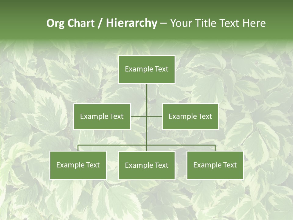 Many Leaf Green PowerPoint Template