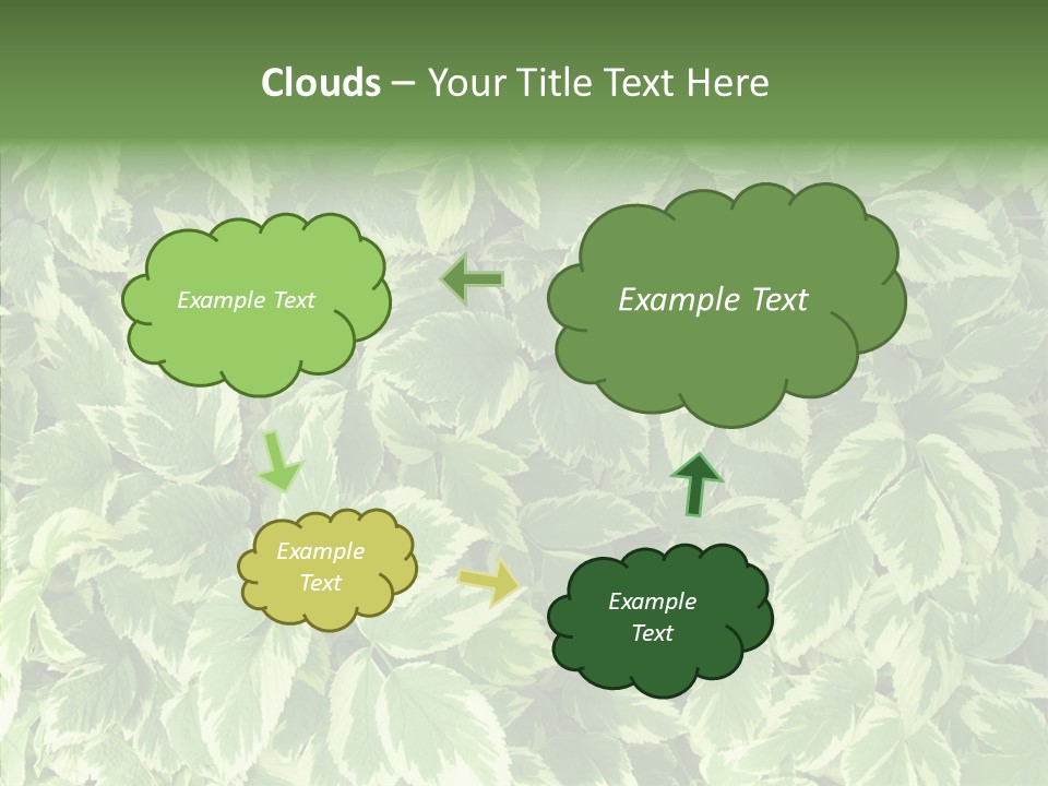 Many Leaf Green PowerPoint Template