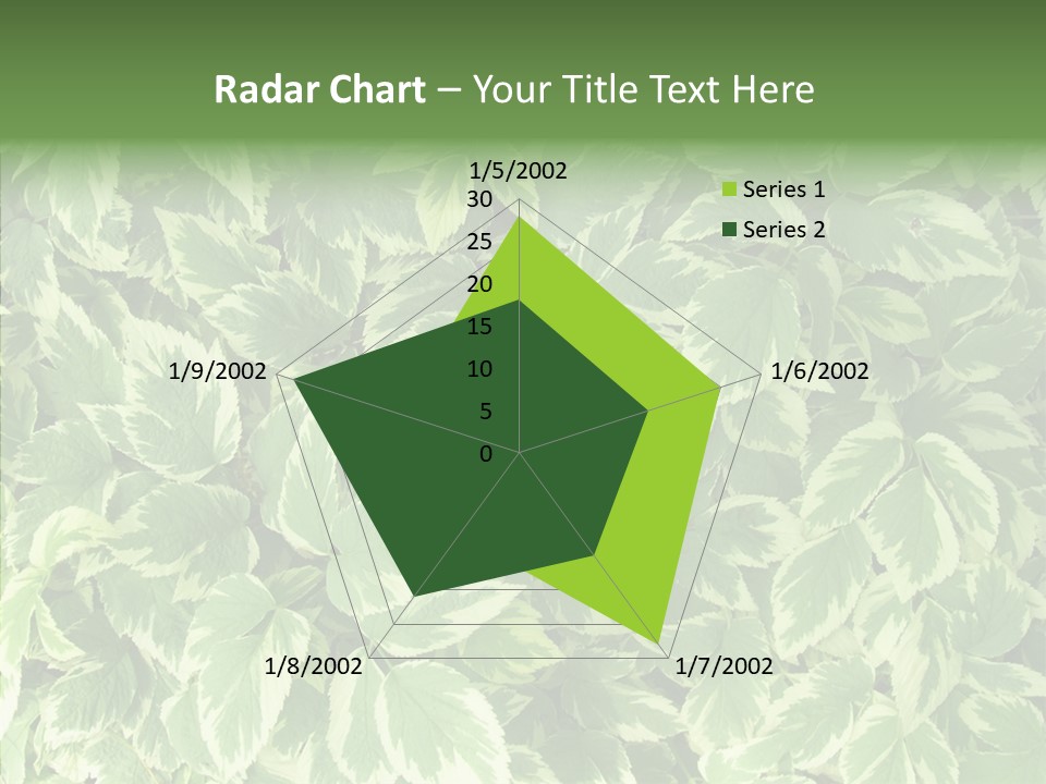 Many Leaf Green PowerPoint Template