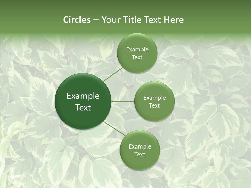 Many Leaf Green PowerPoint Template