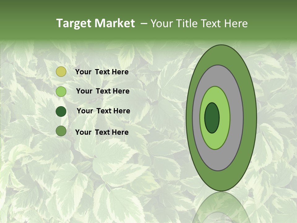 Many Leaf Green PowerPoint Template