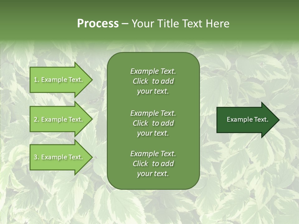 Many Leaf Green PowerPoint Template