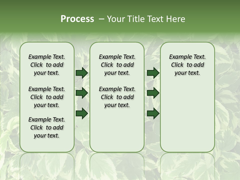 Many Leaf Green PowerPoint Template