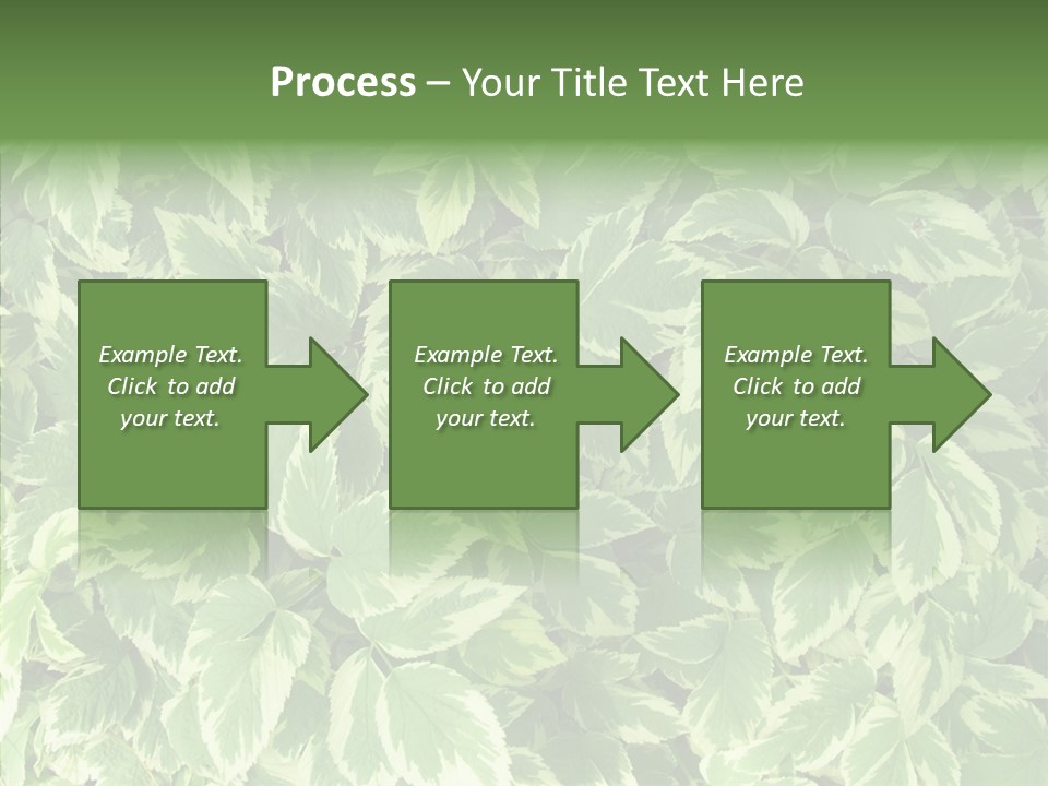 Many Leaf Green PowerPoint Template