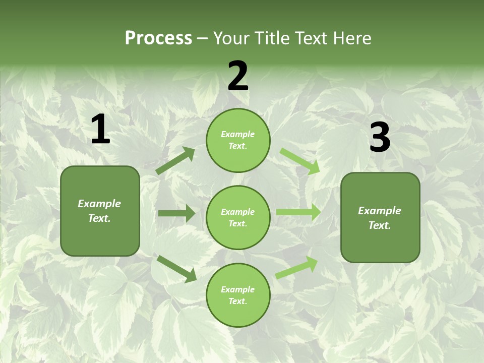 Many Leaf Green PowerPoint Template